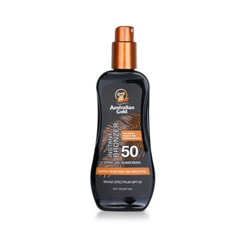Spray Gel Sunscreen SPF 50 with Instant Bronzer