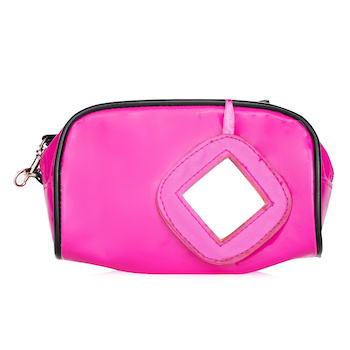 BAG Pink Cosmetic Bag with Mirror #B