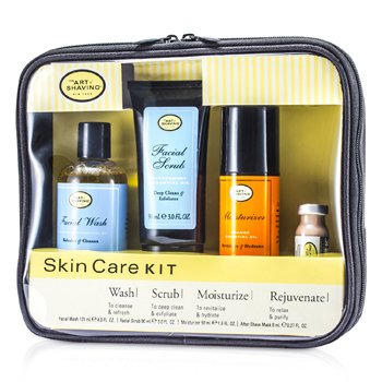 Skincare Kit (For Sensitive Skin): Facial Wash + Facial Scrub + Moisturizer + After Shave Mask